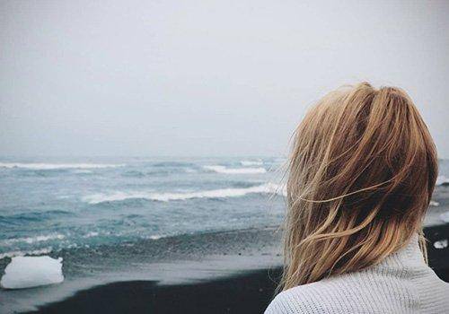 girl thinking after breakup