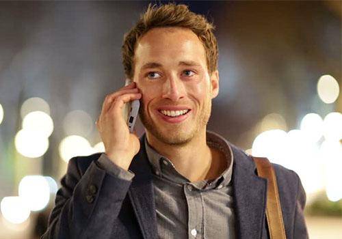 Talking on phone