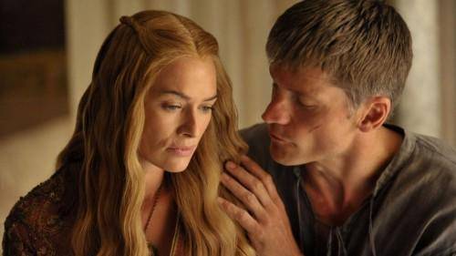 Jaime Lannister and Cersei in Game of Thrones. Jaime Lannister and Cersei in Game of Thrones.