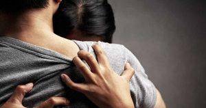couple hugging