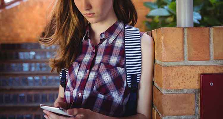 Girl on phone