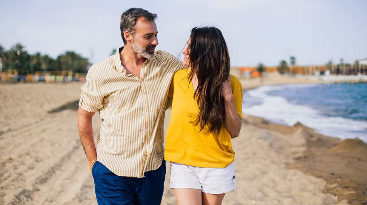 older man with younger woman