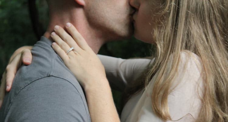 The hot one leading to a neck kiss