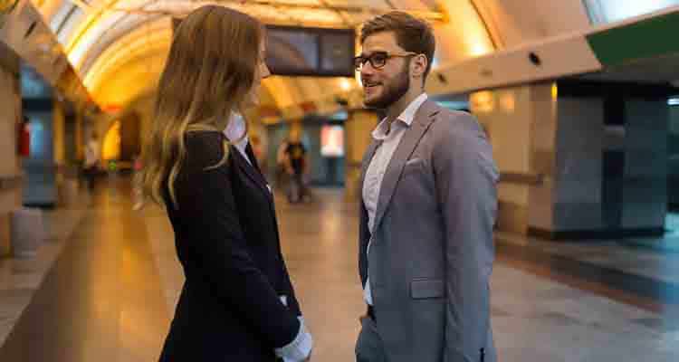 couple talking