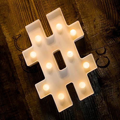gifts for social media influencers -  Hashtag Marquee Light Amazon