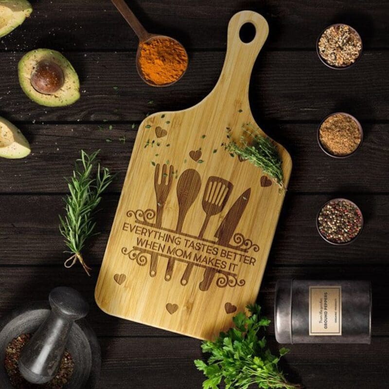 Christmas presents for new moms Mom Cutting board