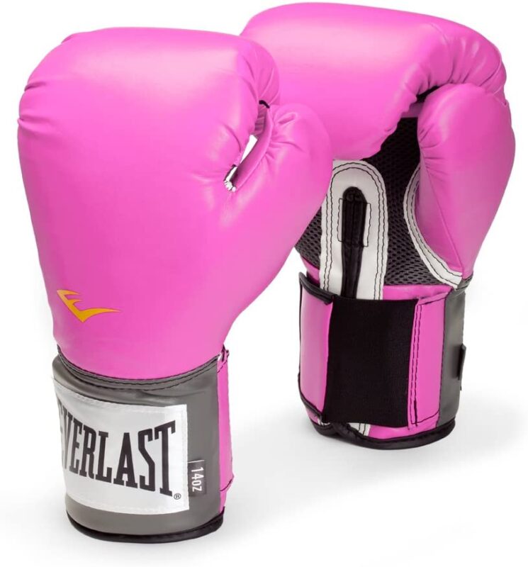 pink gloves