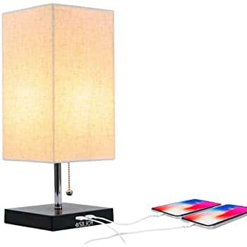 Cotanic USB Bedside Table Lamp