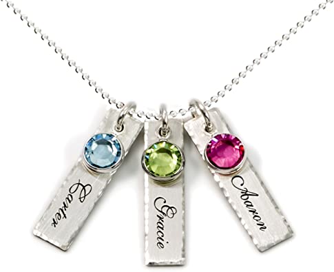 AJ's Collection Store personalized birthstone necklace