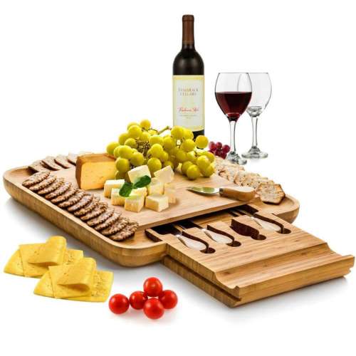 Bambusi Cheese Board and Knife Set