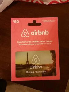 wedding gift for couple who already live together - Airbnb Gift Card