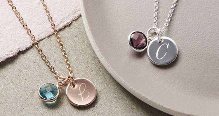 Birthstone jewellery pieces