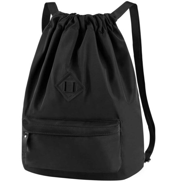 Gifts for basketball players: Drawstring Backpack with Shoe Compartment