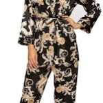 sleepwear with robe and pants