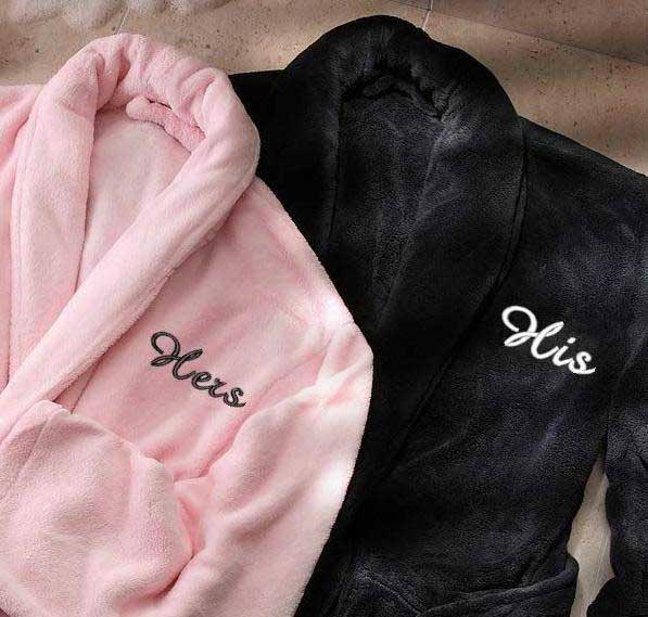 gift ideas for girlfriends parents-His and Her Robes