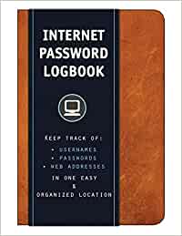 best gifts for 50 year old woman - logbook for storing passwords