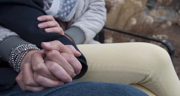 widow in a relationship