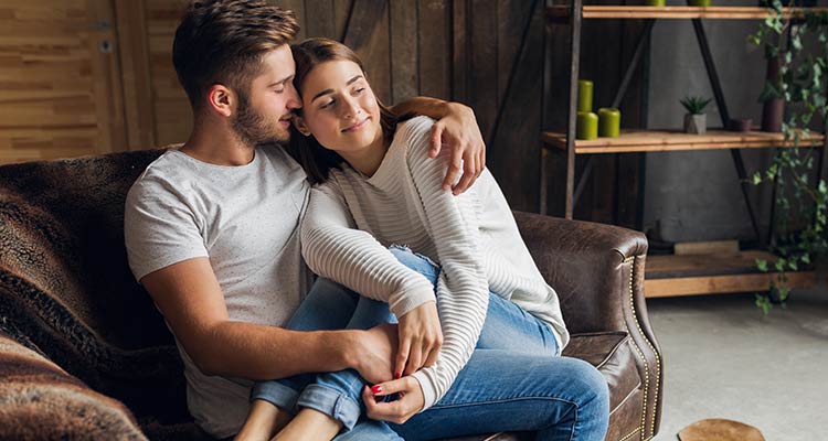 Couple on couch