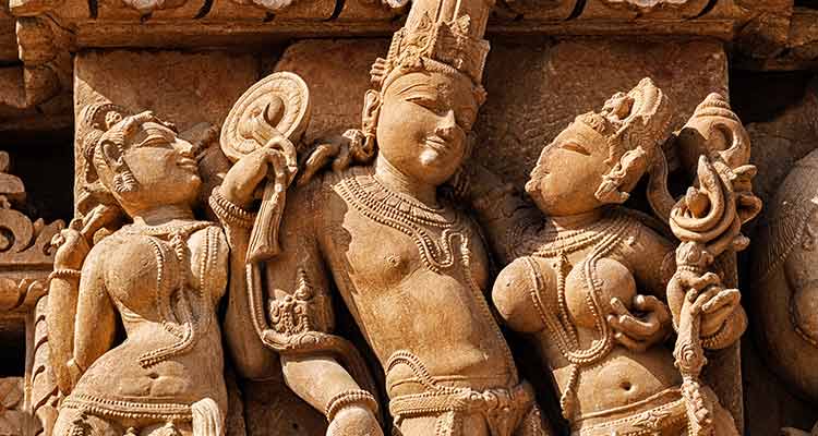 there are temples in india with sculptures posing sexuality