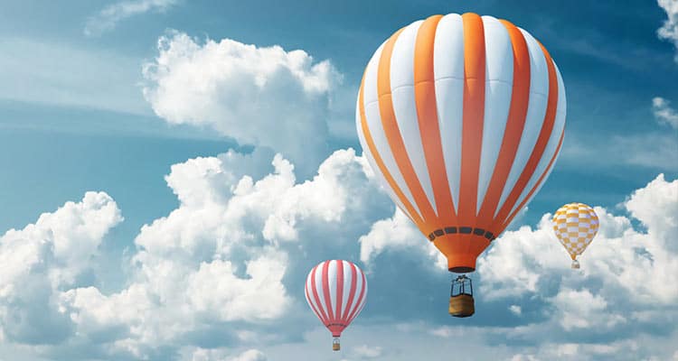 things to do as a couple: hot air ballooning