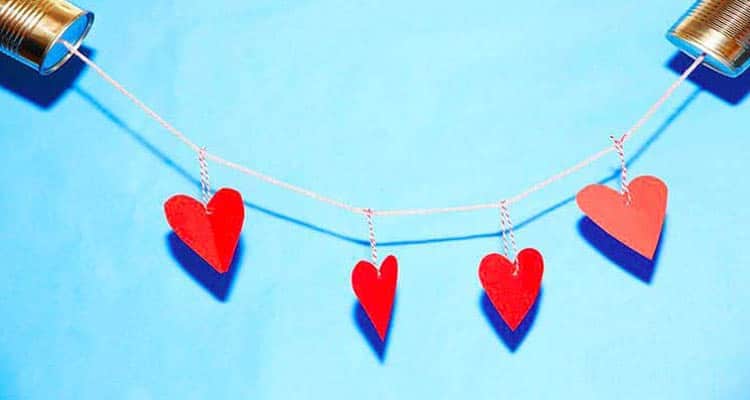 Hearts on string
