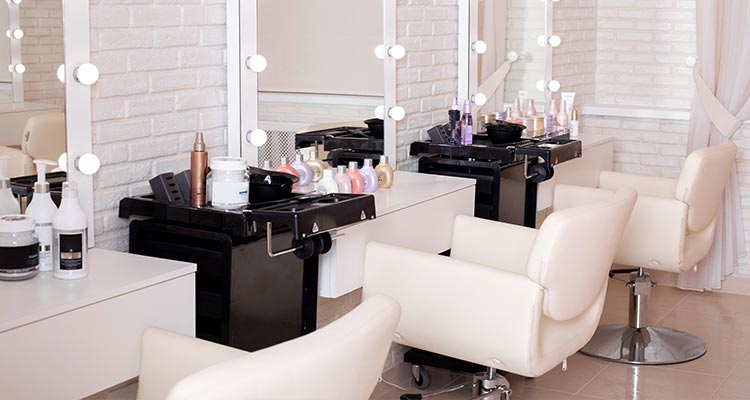 Luxury beauty salon. modern design and interior