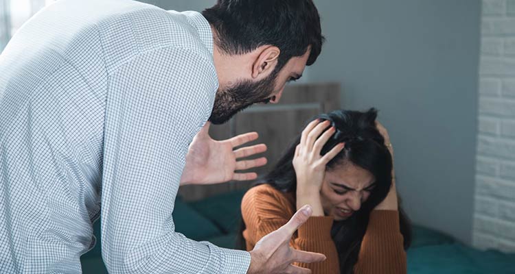abusive, cheating husband