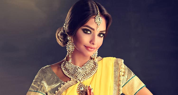 Beautiful woman in saree