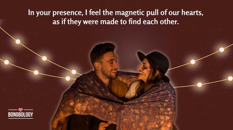 Magnetic attraction between two people