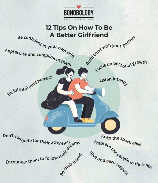 infographic on how to be a better girlfriend