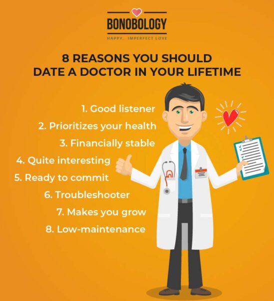 infographic for reasons you should date a doctor