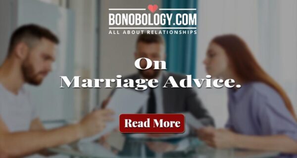 More on marriage advice