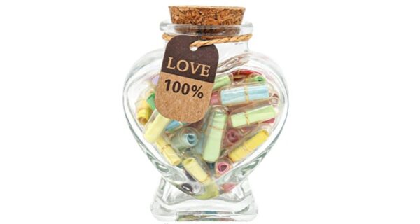 One year anniversary gifts for girlfriend - Capsule letters in a jar