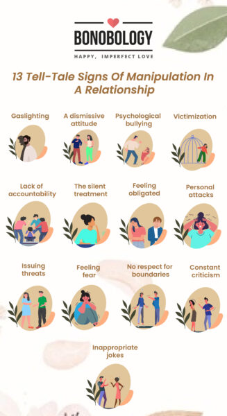 infographic on signs of manipulation