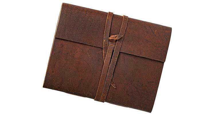 wedding gifts for bride from groom- leather journal