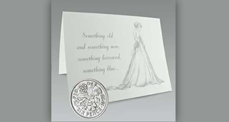 gifts for bride from groom on wedding day ideas- silver sixpence