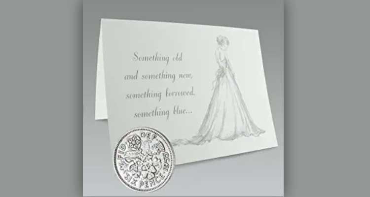 gifts for bride from groom on wedding day ideas- silver sixpence