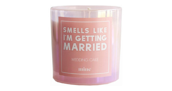 just engaged gifts scented candle