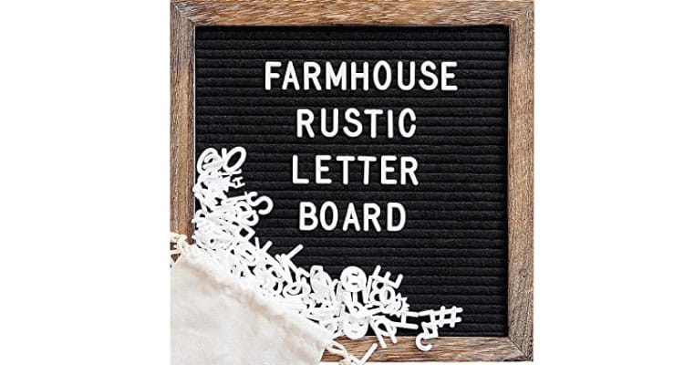 gifts for women under $50 letter board