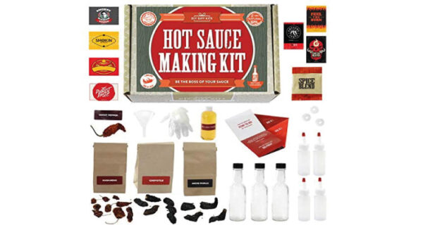 hot sauce making kit as a last minute gift idea for wife's birthday