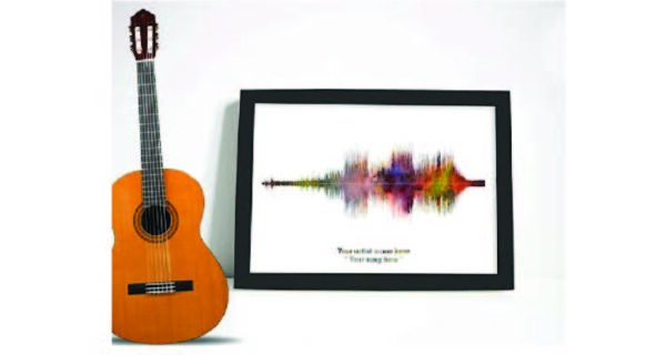 Surprise gifts for mom dad anniversary - Soundwave art canvas 