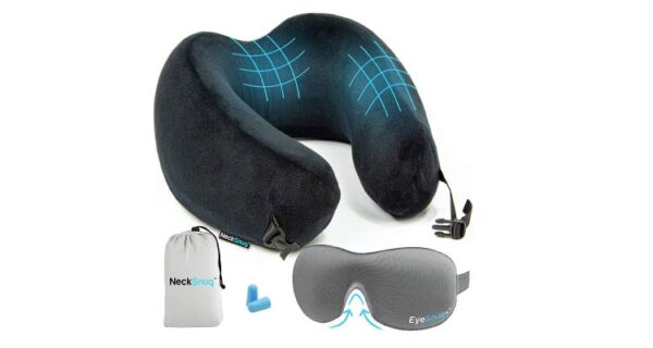 gift for men for valentine's day NeckSnug 4-in-1 travel sleep kit