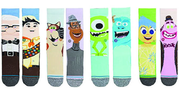 movie lover gift basket- pixar socks 