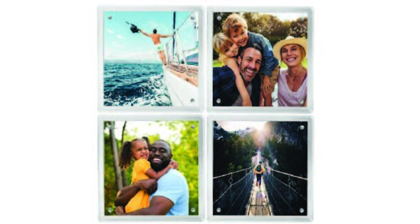 Wedding anniversary gifts for parents - Personalized coasters