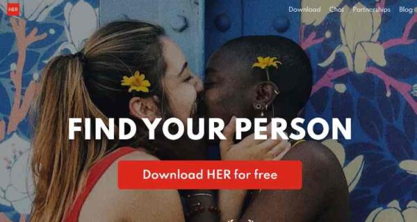 best dating app for lesbians - her