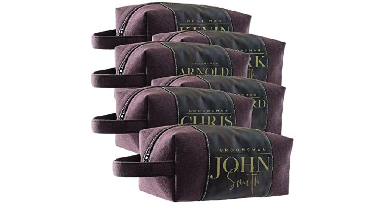 groomsmen proposal gifts toiletry bags