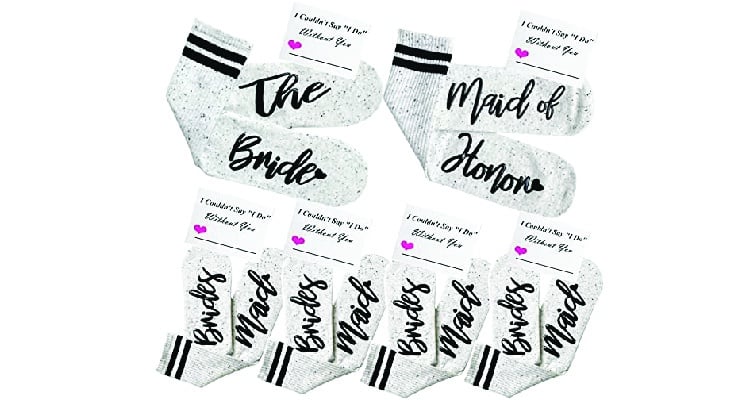 maid of honor proposal box socks