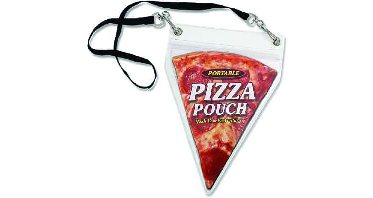gag gifts pizza pouch