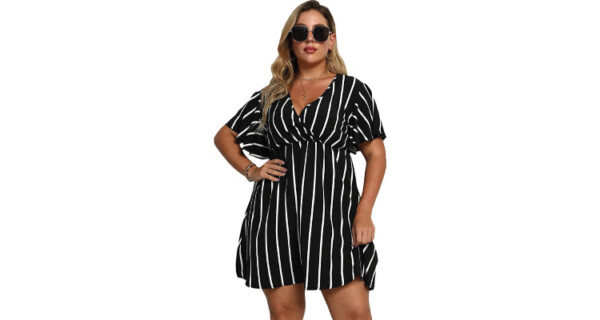 plus size date night outfit ideas - a-line dress