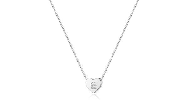 initial heart necklace